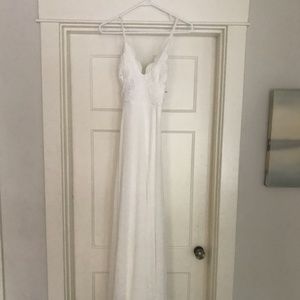 Madalyn White Lace Maxi Dress